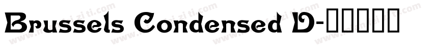 Brussels Condensed D字体转换